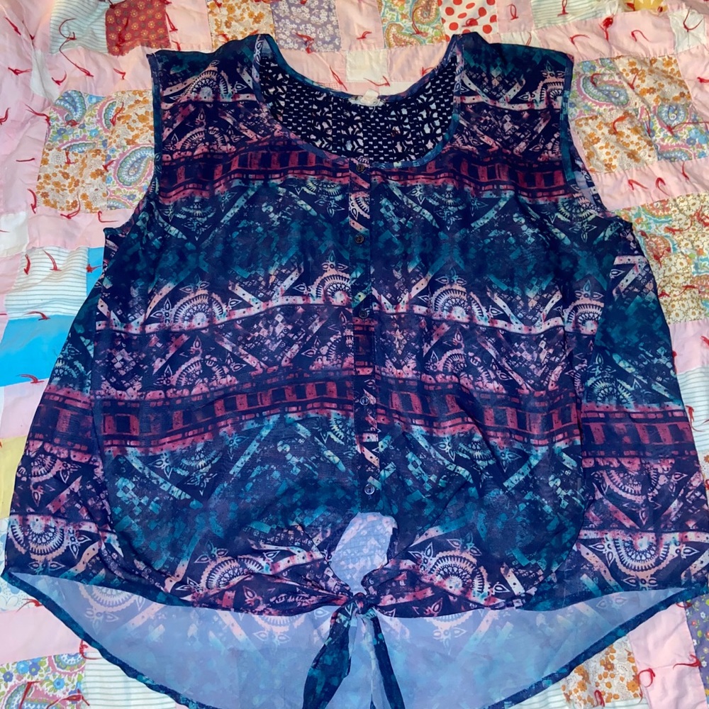 Tie Front Tank Top